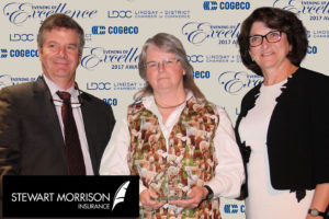 Kathleen accepting 2017 Evening of Excellence Award for Winner in the 'Agricultural Excellence" Category Evening of Excellence Award Presentation for Tourism Excellence Award